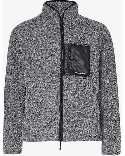 MKI Miyuki-Zoku Funnel-neck Boxy-fit Fleece Jacket X - Grey