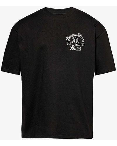 Amiri Brand-embellished Crewneck Cotton-jersey T-shirt - Black