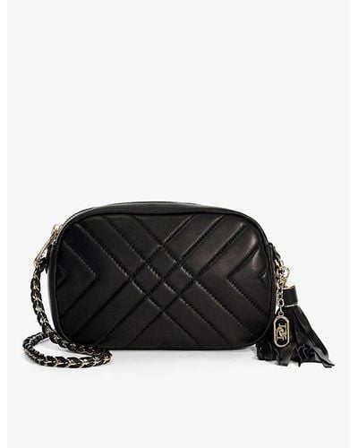 Dune Chancery Quilted Leather Cross-body Bag - Black