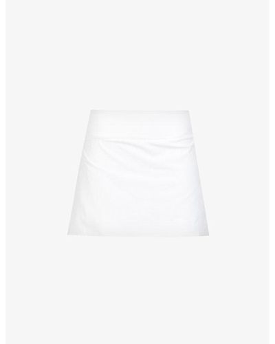 Spanx Get Moving Mid-rise Stretch-woven Skort - White