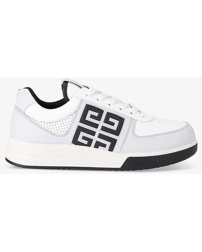 Givenchy G4 Panelled Leather Low-top Trainers - White