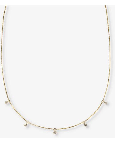 Maria Black Moreno 14ct Yellow- And Diamond Chain Necklace - Natural
