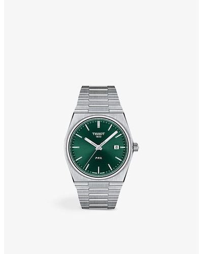 Tissot T1374101109100 Prx Stainless-steel Quartz Watch - Green