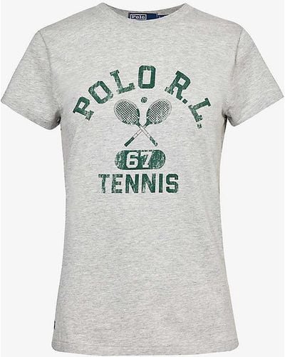 Polo Ralph Lauren X Wimbledon Cotton-jersey T-shirt - Grey