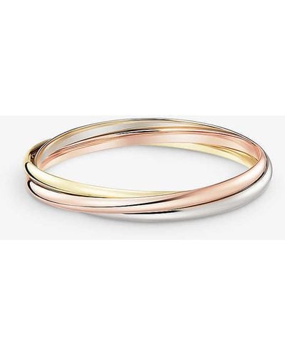 Cartier Trinity Classic 18ct White, Yellow And Rose-gold Bracelet - Natural