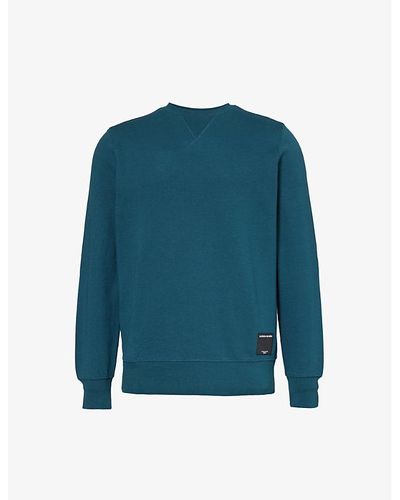 Björn Borg Centre Brand-patch Cotton-blend Sweatshirt - Blue