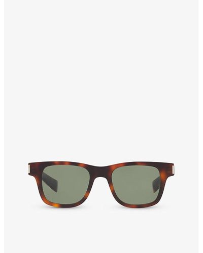 Saint Laurent Sl564 Square-frame Tortoiseshell Acetate Sunglasses - Multicolor