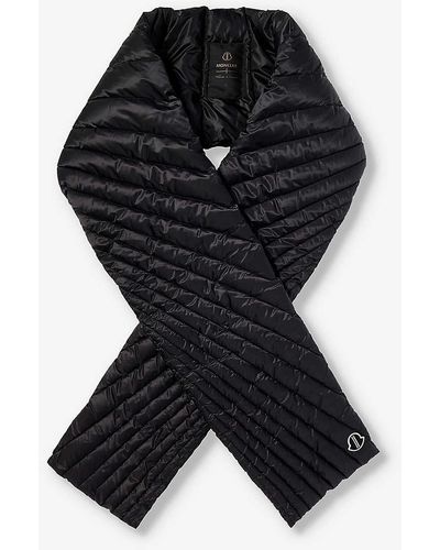 Rick Owens X Moncler Quilted Shell-down Scarf - Black