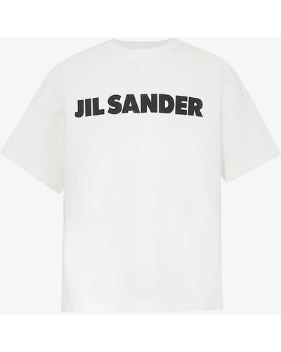 Jil Sander Logo-print Boxy-fit Organic-cotton T-shirt X - Multicolour