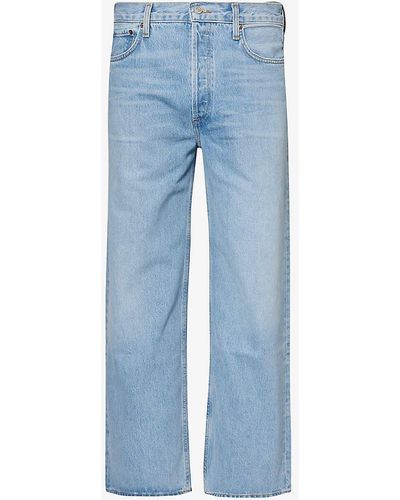 Agolde Slunch baggy Wide-leg Mid-rise Recycled-denim Jeans - Blue