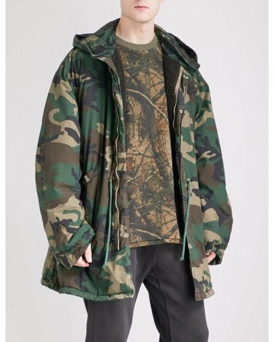 Yeezy Season 5 Military Cotton-canvas Parka Jacket - Green