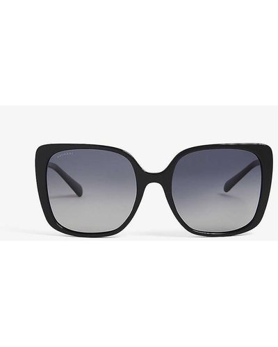 BVLGARI Pc040501 Square-frame Sunglasses - Black