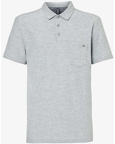 Vuori Ace Brand-plaque Recycled-polyester-blend Polo Shirt - Grey
