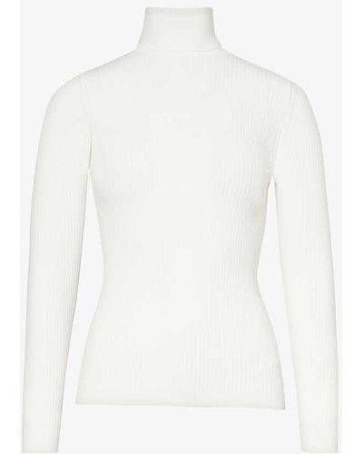 Fusalp Ancelle Ribbed Knitted Top - White