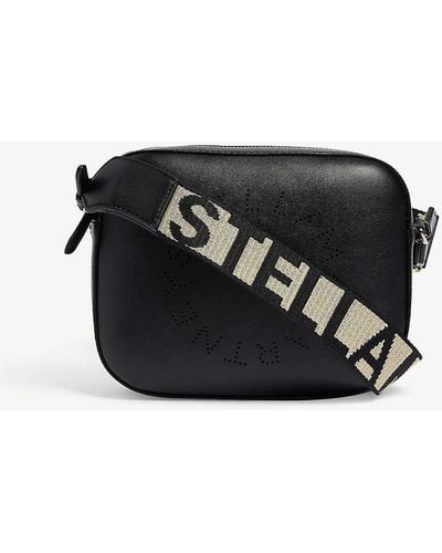 Stella McCartney Logo Mini Faux-leather Cross-body Camera Bag - Black