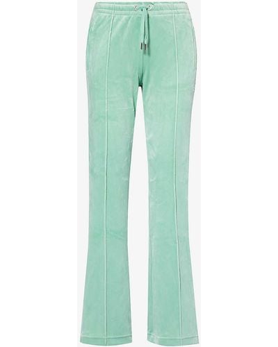 Juicy Couture Tina Rhinestone-embellished Velour jogging Bottom - Green