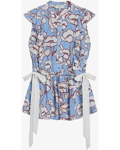 Ted Baker Audriar Woven Top - Blue