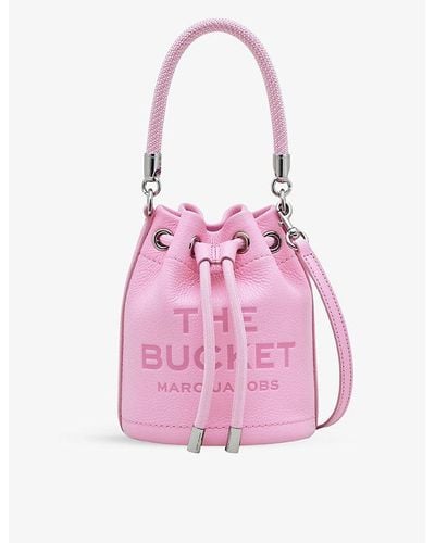 Marc Jacobs The Leather Mini Bucket Bag - Pink