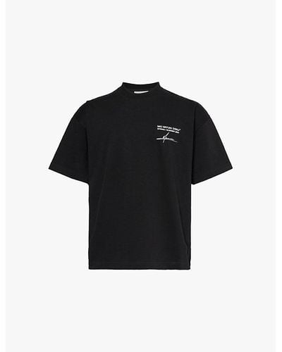 MKI Miyuki-Zoku Resort Graphic Print Regular-fit Cotton-jersey T-shirt - Black