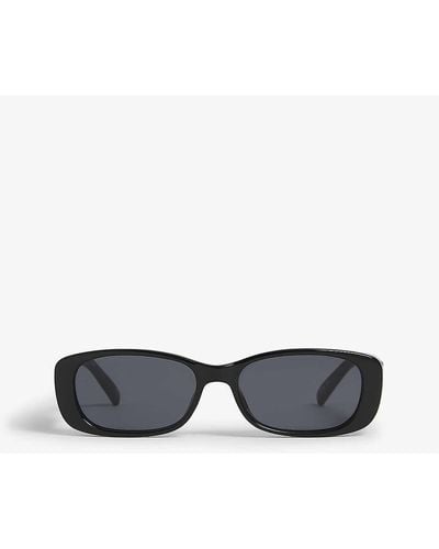Le Specs Unreal! Rectangular-frame Acetate Sunglasses - Black