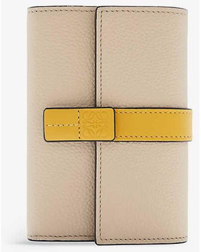 Loewe Vertical Small Leather Wallet - White