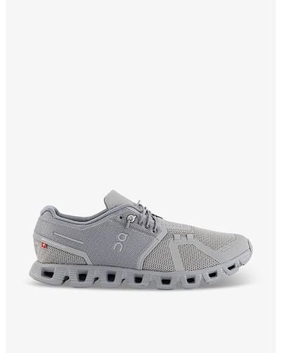 On Shoes Cloud 5 Combo Mesh Low-top Trainers - Grey
