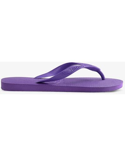 Havaianas Top Embossed Logo Rubber Flip-flop - Purple