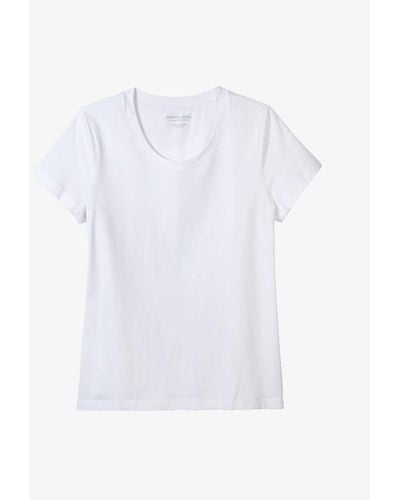 The White Company The Company Essential Short Sleeve T-shirt - White