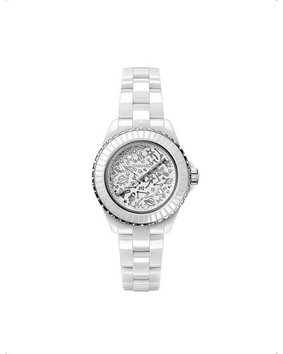 Chanel H7990 J12 Cosmic Stainless-steel, Ceramic And Diamond Quartz Watch - White