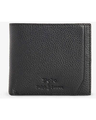 Polo Ralph Lauren Logo-debossed Billfold Leather Wallet - Black