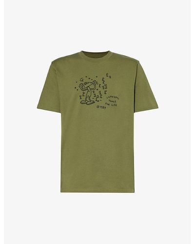 Carhartt Tools For Life Graphic-print Organic Cotton-jersey T-shirt X - Green