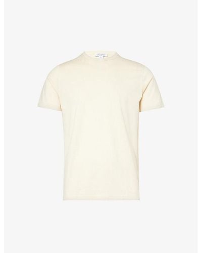 Sunspel Sun Crew-neck Regular-fit Cotton-jersey T-shirt - White