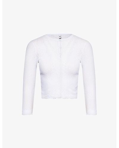 Cou Cou Intimates Baby Slim-fit Organic-cotton Pajama Top X - White