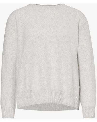 The White Company Brushed Cashmere Jumper - White