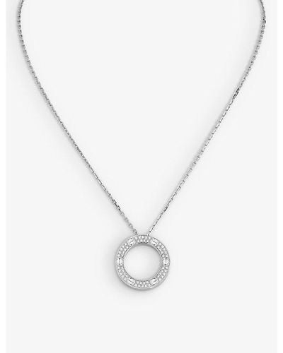 Cartier Love 18ct White-gold And 0.34ct Diamond Necklace