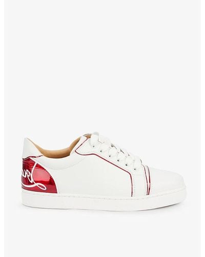 Christian Louboutin Fun Vieira Leather Sneakers - White