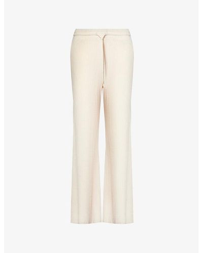 Beyond Yoga Well Travelled Wide-leg High-rise Stretch-jersey Pants - White