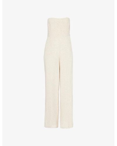 4th & Reckless Constance Wide-leg Woven Jumpsuit - White