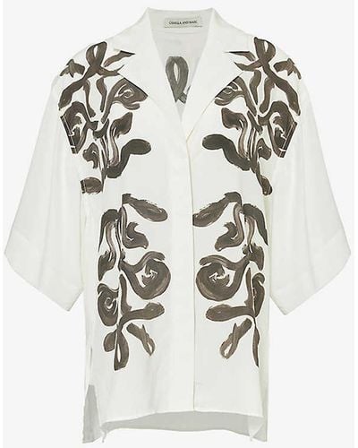 Camilla & Marc Echo Relaxed-fit Silk Shirt - White