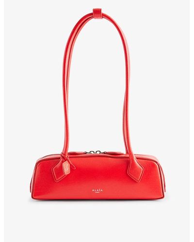 Alaïa Le Teckel Small Leather Top-handle Bag - Red