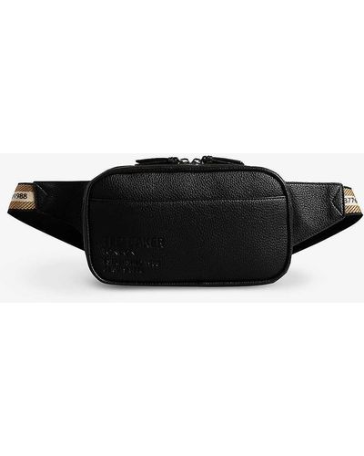 Ted Baker Fabe Logo-embossed Faux-leather Belt Bag - Black