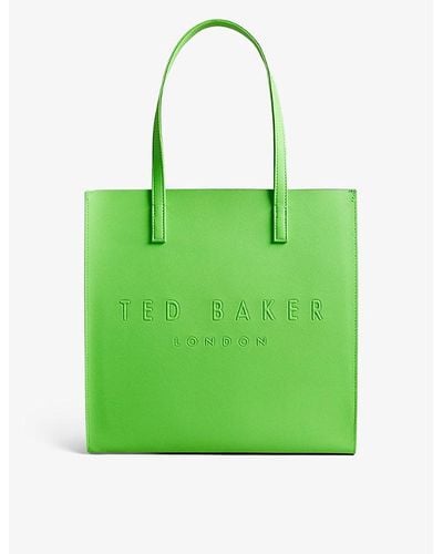 Ted Baker Icon Leather Tote Bag - Green