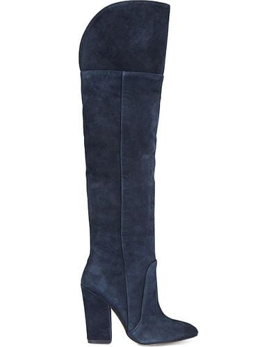 ALDO Leissa Suede Knee-high Boots - Blue