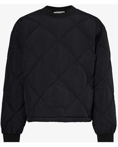 Cole Buxton Quilted Crewneck Shell-down Sweatshirt X - Blue