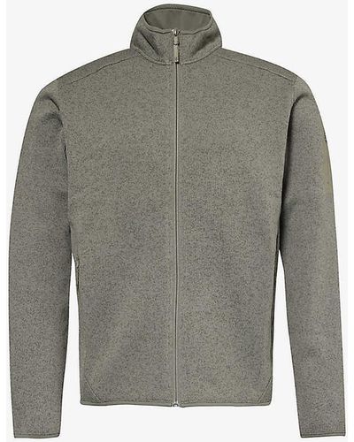 Arc'teryx Covert Logo-embroidered Knitted Cardigan X - Grey
