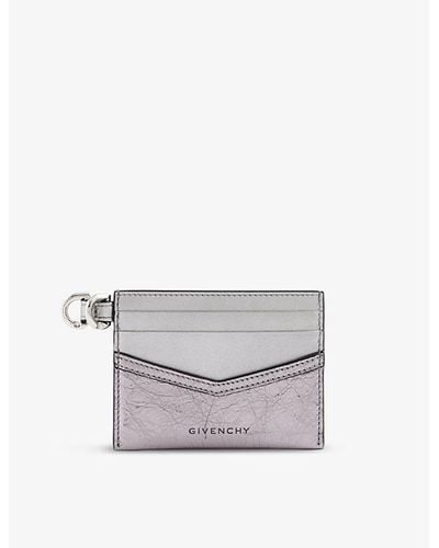 Givenchy Voyou Leather Card Holder - White
