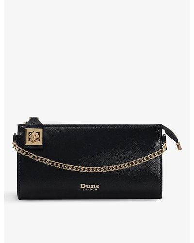 Dune Koining Woven Chain-wallet Purse - Black