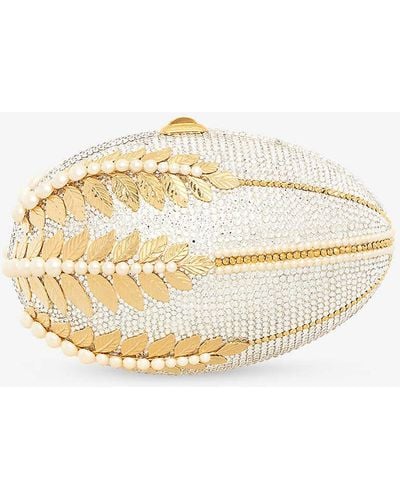 Judith Leiber Limited-edition 1960s egg Empire Metal Clutch Bag - Natural