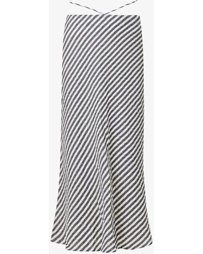 Musier Paris Tihilia Striped Cotton-blend Maxi Skirt - Multicolor