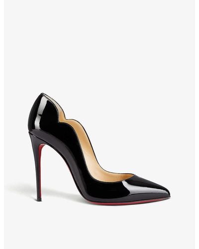 Christian Louboutin Hot Chick 100 Psychic Patent-leather Courts - Black